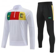 2022 FIFA World Cup Cameroon White Training Kits Sweatshirt with Pants