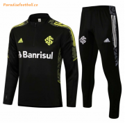 2021-22 Sport Club Internacional Black Training Kits Sweatshirt with Pants