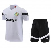 2022 FIFA World Cup Senegal White Training Kits Shirt with Shorts