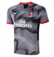 2019-20 AC Milan Black Grey Training Shirt