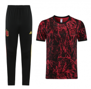 2021-22 Spain Red Training Kits Shirt with Pants