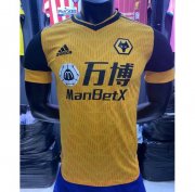 2020-21 Wolverhampton Wanderers Home Soccer Jersey Shirt Player Version
