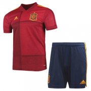 2020 EURO Spain Home Soccer Jersey Kit (Shirt + Shorts)