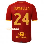 2021-22 AS Roma Home Soccer Jersey Shirt with KUMBULLA 24 printing