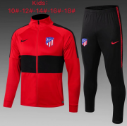 Youth 2019-20 Atletico Madrid Red-Black Jacket Training Suits