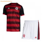 2022-23 Kids Flamengo Home Soccer Kits Shirt With Shorts