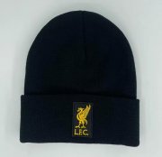 Liverpool Black Soccer Knitted Hat