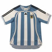 2006 Argentina Retro Home Soccer Jersey Shirt