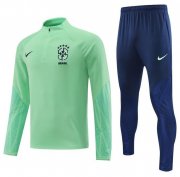 2022 FIFA World Cup Brazil Green Training Kits Sweat Shirt with Pants