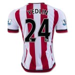 2015-16 Sunderland YEDLIN #24 Home Soccer Jersey