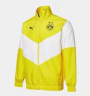 2021-22 Dortmund Yellow White Windbreaker Hoodie Jacket