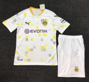 2020-21 Borussia Dortmund Kids Third Away Soccer Kits Shirt With Shorts