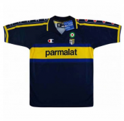 1999-2000 Parma Calcio Retro Blue Away Soccer Jersey Shirt