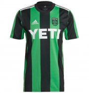 2021-22 Austin FC Home Green Black Soccer Jersey Shirt