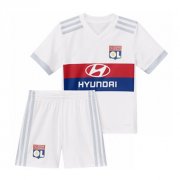 Kids Olympique Lyonnais 2017-18 Home Soccer Jersey Shirt With Shorts