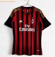 2013-14 AC Milan Retro Home Soccer Jersey Shirt
