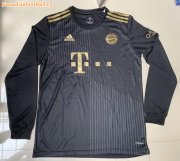 2021-22 Bayern Munich Long Sleeve Away Soccer Jersey Shirt