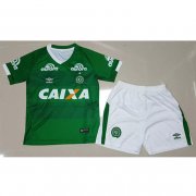 Kids Associação Chapecoense 2016-17 Home Soccer Shirt With Shorts