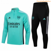 2021-22 Arsenal Green Training Kits Sweatshirt with Pants