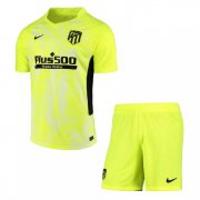 Kids 2020-21 Atletico Madrid Third Away Soccer Kits Shirt With Shorts