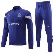 2022-23 Marseille Royal Blue Training Kits Sweatshirt with Pants