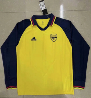 Arsenal Retro Yellow Long Sleeve Soccer Jersey Shirt