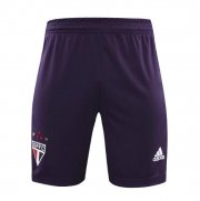 2020-21 Sao Paulo FC Purple Goalkeeper Soccer Shorts