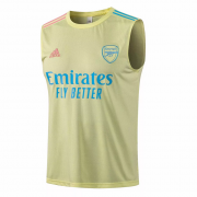2021-22 Arsenal Yellow Vest Soccer Jersey Shirt