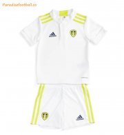 Kids Leeds United FC 2021-22 Home Soccer Kits Shirt With Shorts