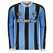 2019-20 Gremio Long Sleeve Home Soccer Jersey Shirt