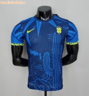 2022 Brazil Blue Special Soccer Jersey Shirt Player Version