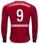 2018-19 Bayern Munich LS Home Soccer Jersey Shirt Robert Lewandowski #9