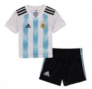 Kids Argentina 2018 world cup Home Soccer Shirt With Shorts