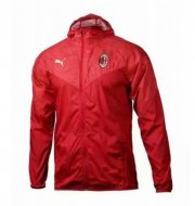 2021-22 AC Milan Red Windbreaker Hoodie Jacket