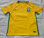 2015-16 Brazil Home Soccer Jersey