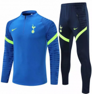2021-22 Tottenham Hotspur Blue Training Kits Sweatshirt with Trousers