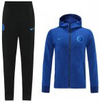 2020-21 Chelsea Blue Training Kits Hoodie Jacket with Pants