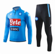 2019-20 Napoli Blue Sweat Shirt Training Suits With Pants