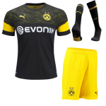 2018-19 Borussia Dortmund Away Soccer Jersey Whole Kit (Shirt + Shorts + Socks)
