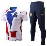 2022 FIFA World Cup France White Training Kits Shirt with Pants
