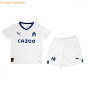 Kids Olympique de Marseille 2022-23 Home Soccer Kits Shirt With Shorts