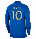 Kylian Mbappe #10 2019 World Cup France Long Sleeve Centenary Soccer Jersey Shirt