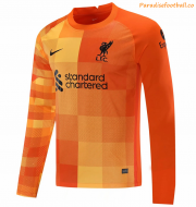 2021-22 Liverpool Long Sleeve Orange Goalkeeper Soccer Jersey Shirt