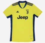 2020-21 Juventus Goalkeeper Yellow Soccer Jersey Shirt