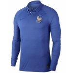 2019 World Cup France Blue Long Sleeve Centenary Soccer Jersey Shirt Player Version
