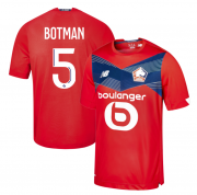 2020-21 LOSC Lille Home Soccer Jersey Shirt BOTMAN #5