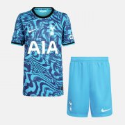 2022-23 Tottenham Hotspur Kids Third Away Soccer Kits Shirt With Shorts