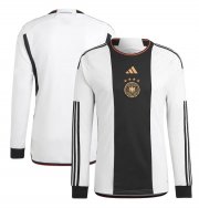 2022 FIFA World Cup Germany Long Sleeve Home Soccer Jersey Shirt