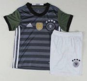 Kids Germany 2016 Euro Away Soccer Shirt With Shorts
