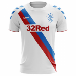 2018-19 Glasgow Rangers Away White Soccer Jersey Shirt